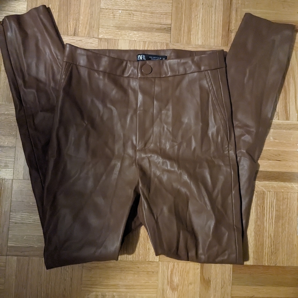2for30!!! Zara faux leather leggings XS